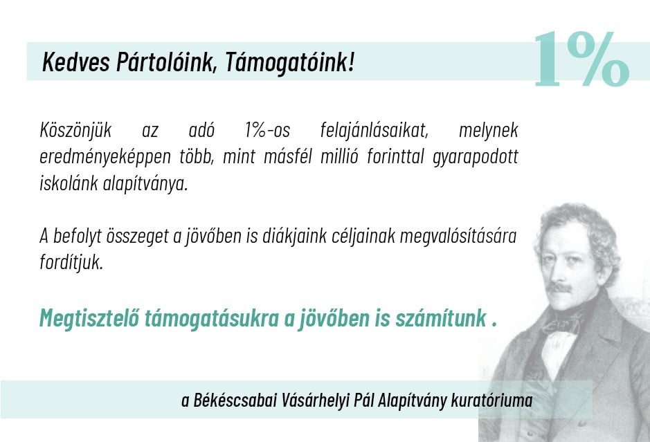 egyszazalek koszonet